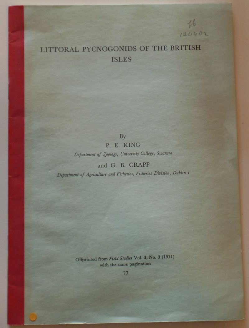 Image for Littoral Pycnogonids of the British Isles