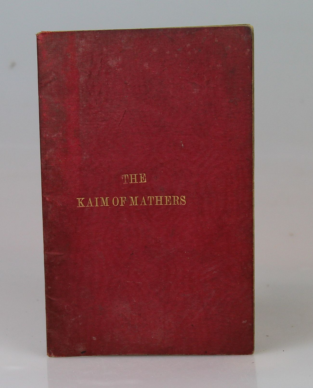 Image for The Kaim of Mathers, a Legendary Tale; and Verses on Den Finella