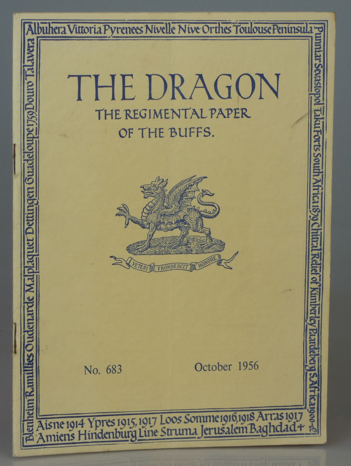 Image for The Dragon: The Regimental Paper of the Buffs. No. 683, October 1956