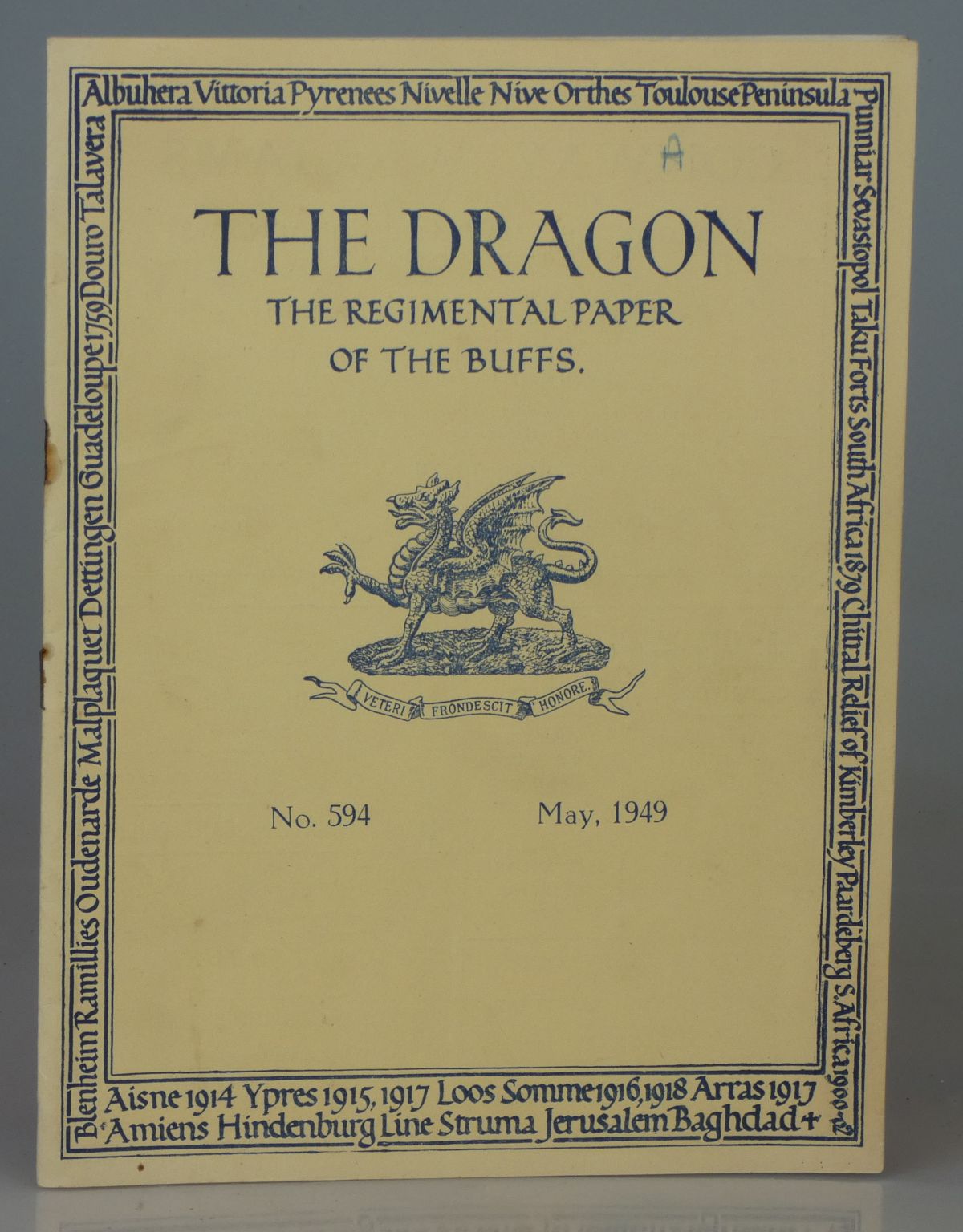 Image for The Dragon: The Regimental Paper of the Buffs. No. 594, May 1949